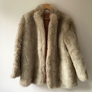 Vintage James Bay Faux Fur Coat